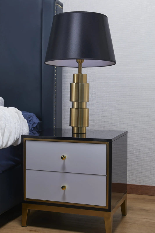 Abajor Table Lamp With Gold and Black Metal Finish