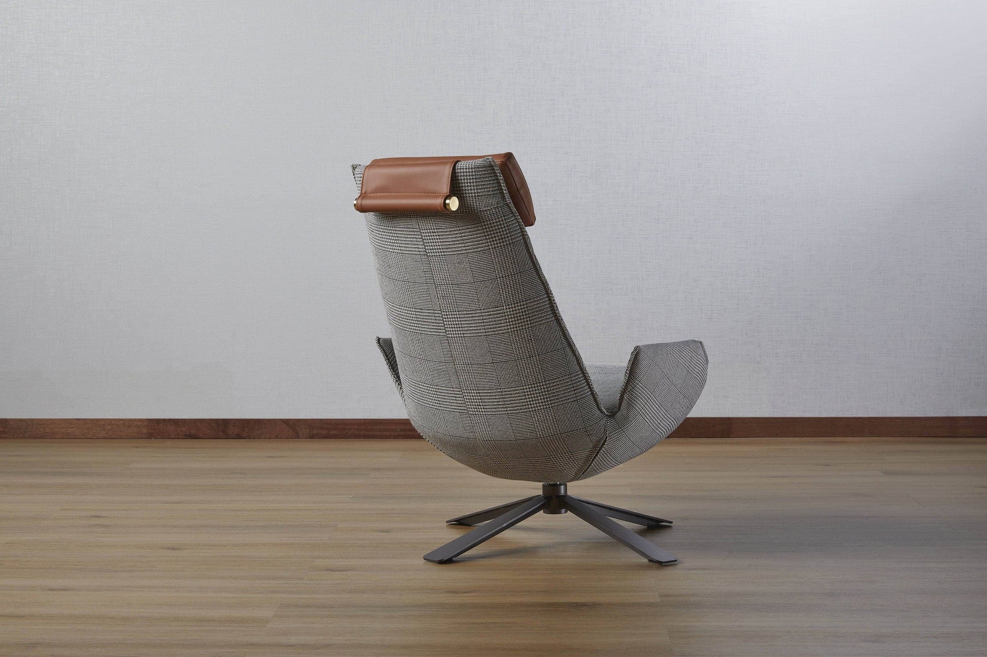 Alder Brown and Grey Desk Chair