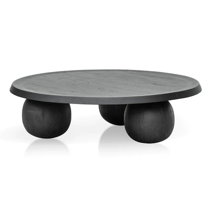 Elegant Elm Ball Coffee Table Black Display