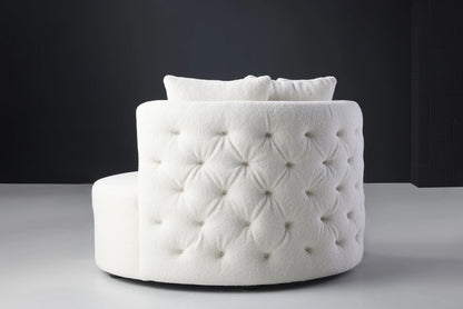 Elegant Violet Chair - Back View