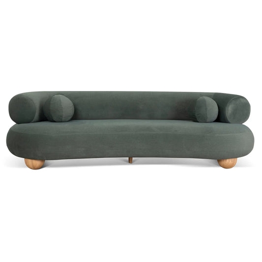 Green Olive 3 Seater Sofa - Burnt Green