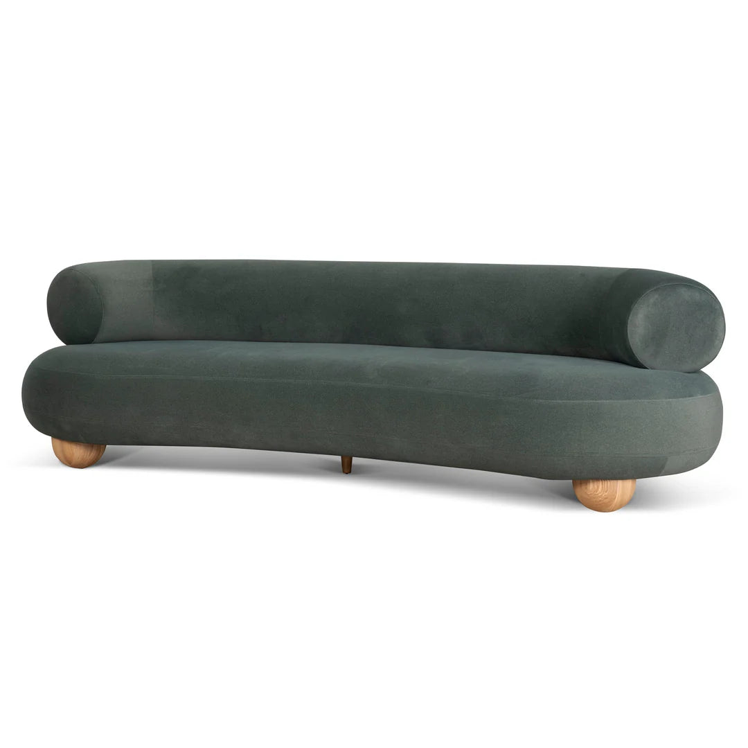 Green Olive 3 Seater Sofa - Burnt Green