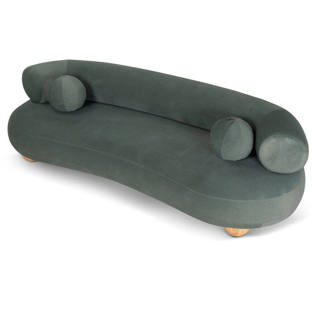 Green Olive 3 Seater Sofa - Burnt Green