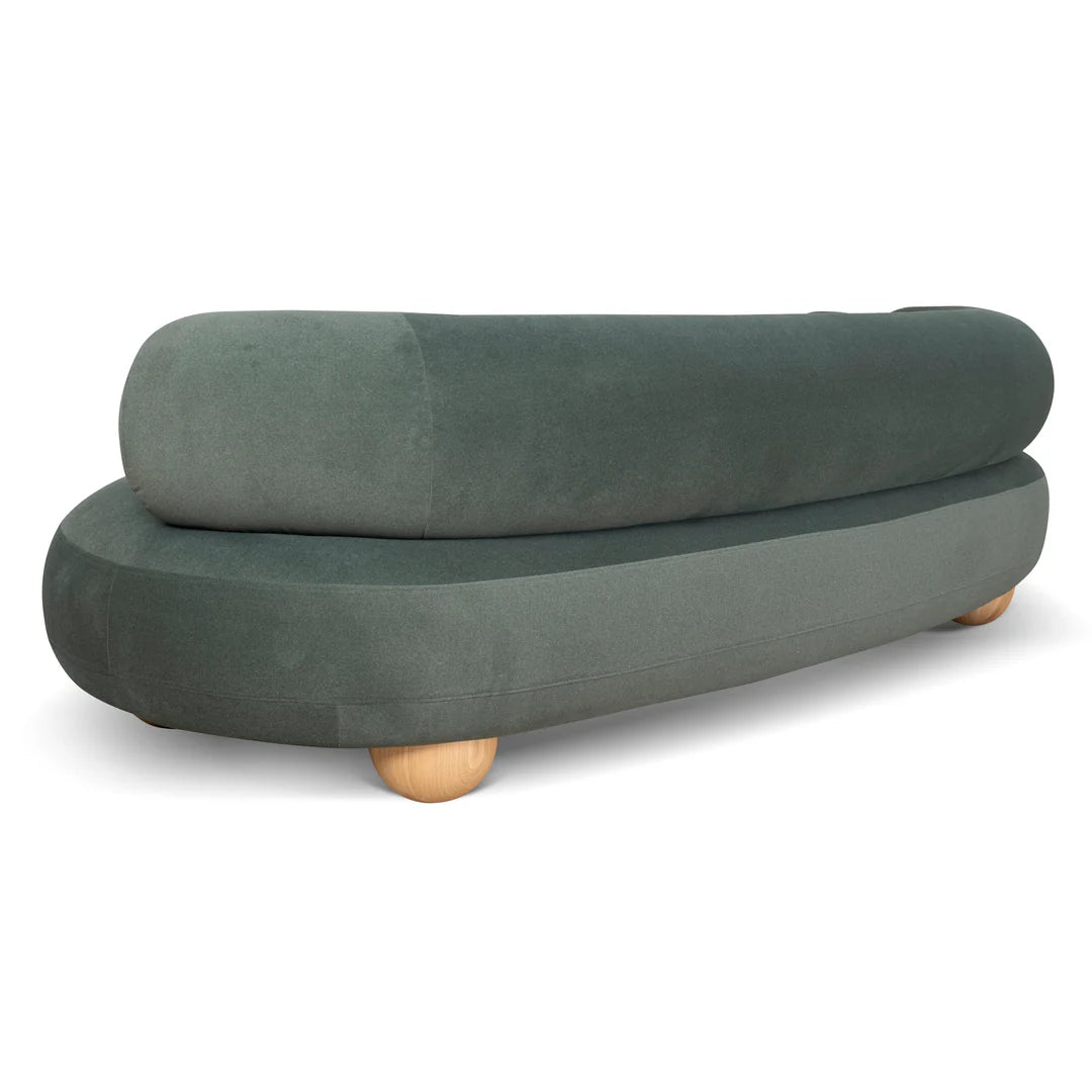 Green Olive 3 Seater Sofa - Burnt Green