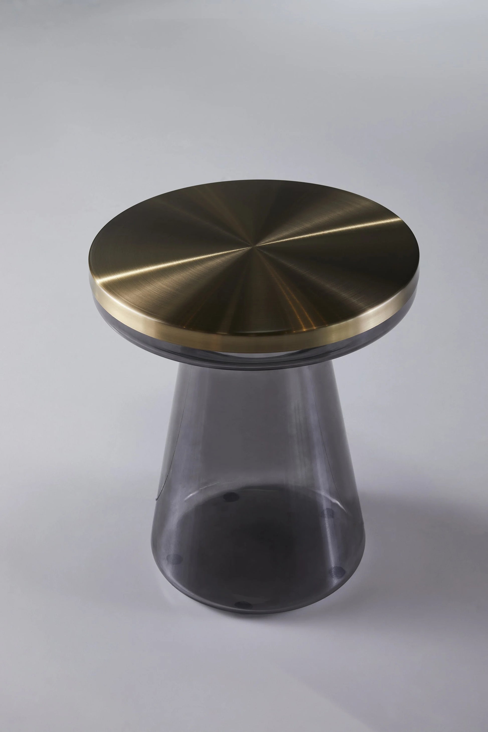 Iron Tray Side Table - Sleek Metallic Surface