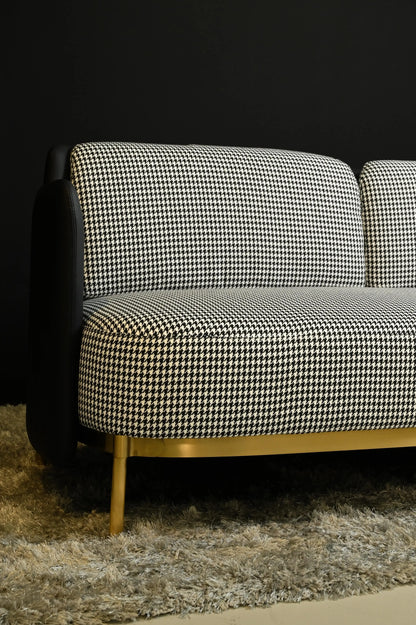 Kai 2-seater Stainless Steel Legs Gold Finish