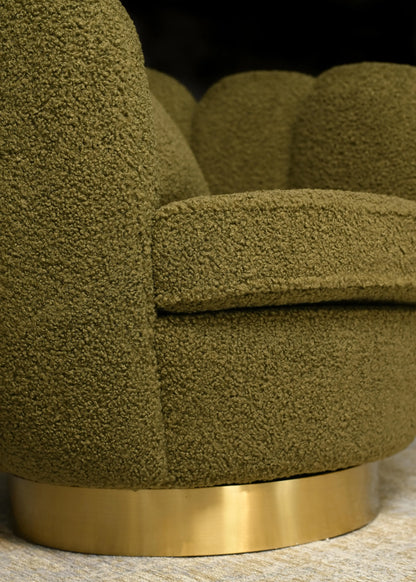 Lily Swivel Chair Gold Footer Detail