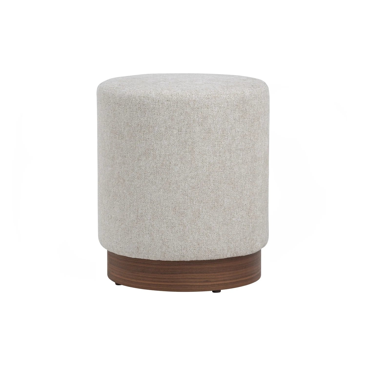 Luxurious Walnut Aura Footrest - Grey