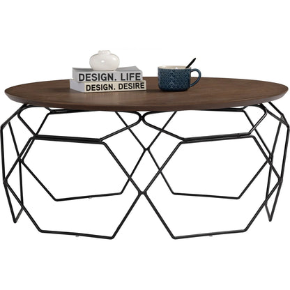 Nano Black Round Coffee Table
