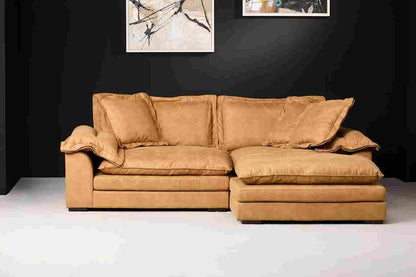 Otto 3-seater Tan Sofa - Front View