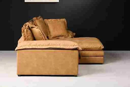 Otto 3-seater Tan Sofa - Side View