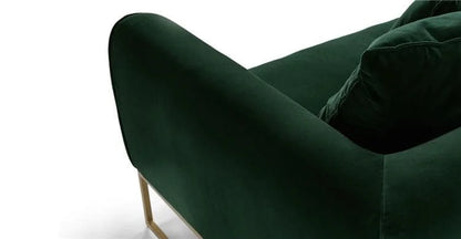 Pine 1-seater Green - Armrest Closeup