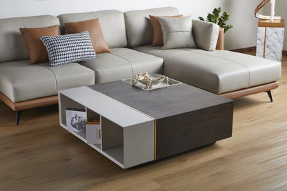 Robert 3 Seater Sofa Taupe and Tan Pillows