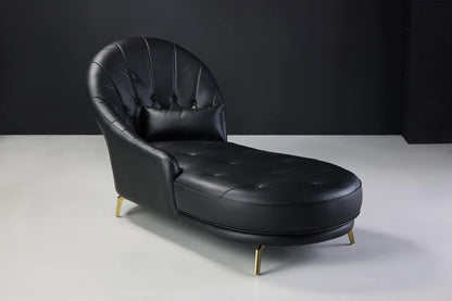 Stylish Rowan Black Leather Sofa Display