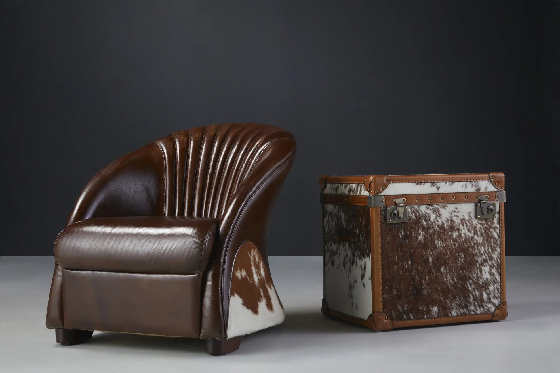 Vintage Coco Style Cowboy Chair & Chest
