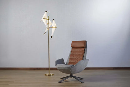White Crow Floor Lamp Decoration